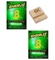 Palme LGS 8. Sınıf Enerji Matematik ve Fen Bilimleri 8+8 Deneme Sınavı + Telefon Standı