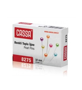 CASSA 8275 RENKLİ BAŞLI TOPLU İĞNE 32mm