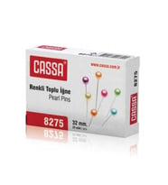 CASSA 8275 RENKLİ BAŞLI TOPLU İĞNE 32mm