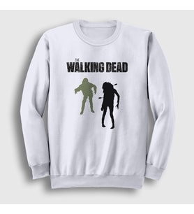 Presmono Unisex Beyaz Zombies V2 The Walking Dead Sweatshirt 221378tt