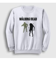 Presmono Unisex Beyaz Zombies V2 The Walking Dead Sweatshirt 221378tt