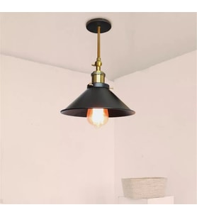 mylights retro rıstik hareketli başlıklı avize  vintage avize (Siyah)