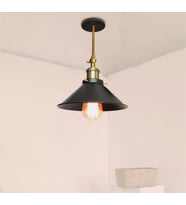 mylights retro rıstik hareketli başlıklı avize  vintage avize (Siyah)