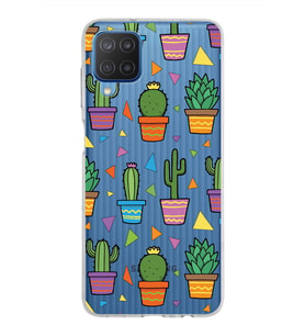 PrintiFy Samsung Galaxy M12 ile Uyumlu 1mm Slim Fit Water Color 4 Baskılı Şeffaf  Kılıf