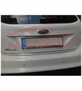 Ford Focus HB Krom Bagaj Alt Çıta Formlu 2011-2014 Arası Paslanmaz Çelik