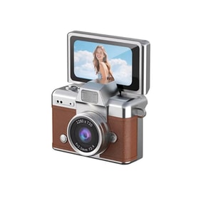 Çeşithane LK-027 Mini Dijital Kamera 1080P Döner Ekran Vlog Kamera-Sarı