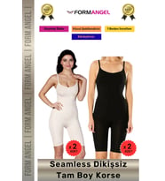 #Korse Masaj Özellikli İz Göstermeyen Kaymaz Dikişsiz Toparlayıcı Kadın Tam Boy Korse 4'lü Set