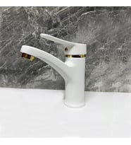 Venita Beyaz Gold Yüksek Gövde Lavabo Batarya