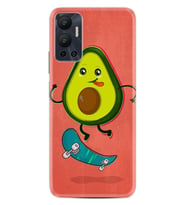 Infınix Hot 12 Kılıf Silikon Desen Özel Seri Avokado Skate 1741