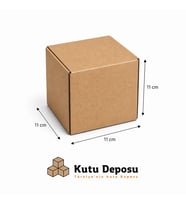 11x11x11 cm E-Ticaret ve Kargo Kutusu (Bardak ve Mum Kutusu) (100 ADET)
