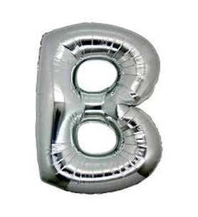 pilelistore B Harf Folyo Balon Gümüş Renk  40 inç