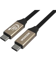 USB C Hızlı Şarj ve Görüntü Kablosu, USB 3.2 GEN2 Standart 20G Bandwith, Thunderbolt 4/3 uyumluluk, 4K 60Hz Çözünürlüğüne kadar destekler, 5A 20V, 100W Şarj Gücü 2 Metre