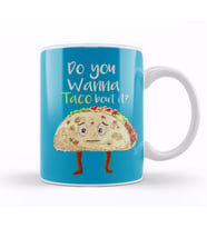 Retro Pixel Wanna Taco Bout It Kupa Bardak Porselen