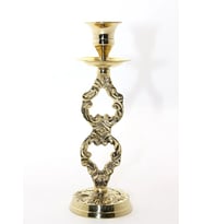 Northcity Tekli Pirinç Şamdan 27767 - 18 Cm El Yapımı Pirinç Mumluk