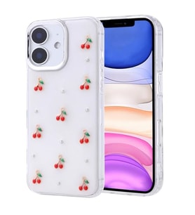 Coverzone Apple iPhone 11 ile uyumlu K?l?f Airbag K�?eli 2mm Kamera �?k?nt? Korumal? Simli ?effaf Bask?l? Z-Kutup Kapak Kiraz