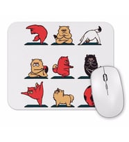 Cat  Yoga Köpek Mouse Pad