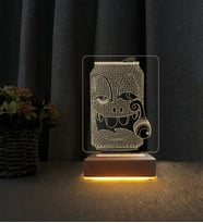 Kutu İçeceği Tasarımlı Lamba Kişiye Özel İsimli 3d Led Masa Lambası Doğum Günü Hediyesi Lamba