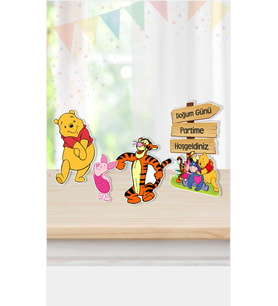 Winnie The Pooh Ayaklı Pano Seti Masa Üstü ( ** Kalın Kağıt )