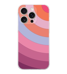 PrintiFy Apple iPhone 15 Pro Max Uyumlu Kamera Korumalı Renk Cümbüşü F Tasarımlı Şeffaf Kılıf