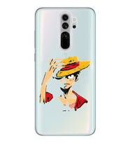 Xiaomi Redmi Note 8 PRO Uyumlu One Piece Luffy Tasarımlı Şeffaf Telefon Kılıfı