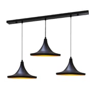 MYLİGHTS  RETRO  RUSTİK  VİNTAEG METAL SARKIT ÜÇLÜ   MASA ÜSÜT SARKIT AVİZE (Siyah)