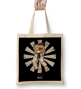 Ryu Street Fighter Retro Japanese Bez Çanta Uzun Saplı