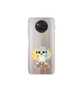 Poco X3 NFC ile Uyumlu Splash Mirket Tasarımlı Şeffaf Silikon Kılıf