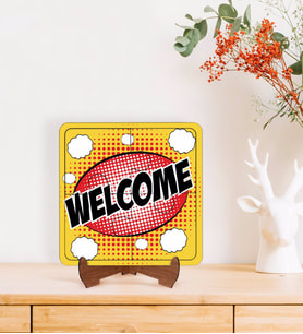 BK Gift Pop Art Tasarımlı Ahşap Standlı Puzzle Çerçeve-12