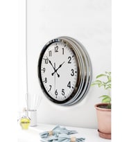Krom Elegance 40 Cm Metal Standart Duvar Saati