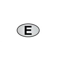Etiketçilere Özel Reflektif Sticker E Espanya Harfi Sticker
