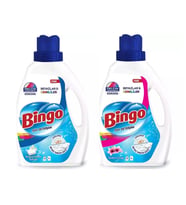 Bingo Camasır Deterjanı Beyaz Ve Renkliler Amber ve Beyaz Sabun 2600 ml 2 li Set