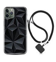 Apple iPhone 11 12 13 14 Pro Max Kılıf Boyun Askılı Silikon Prizmalar 1782