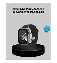 Mey İthalat® Kablosuz Şarjlı Akıllı Saat Bluetooth Arama Bildirim Destekli Uzun Pil Ömürlü