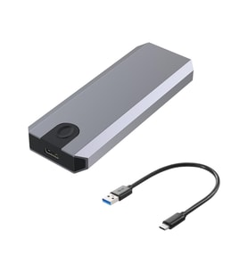 TAPLİN USB 3.1 Type-C To Pcıe Express Nvme SSD M.2 M-Key M&b-Key Hard Disk Kutusu - TD-201 (Gri)