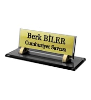 Kişiye Özel Tasarım Cam Masaüstü İsimlik - Ofis İsimlik - Yönetici İsimlik – Masalık – Masa İsimliği – Ofis İsimliği – Yönetici İsimliği – Kristal Cam Masaüstü İsimlik