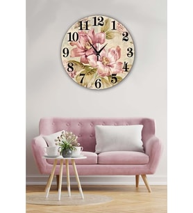 Bilge Retro Tasarımlı Duvar Saati 40x40cm (Baskılı)