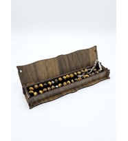 DOĞALTAŞ KAPLANÖZÜ TESBİH İRİ TAŞLI 10MM 33LÜ