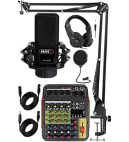 Lastvoice Rec Paket-3 Stüdyo Kayıt Paketi MX-2020 Mikrofon Phantomlu Mikser Kulaklık Stand Filtre