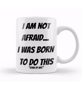 Joan Of Arc Quotes Gifts   Vintage Retro Rainbow Style Kupa Bardak Porselen