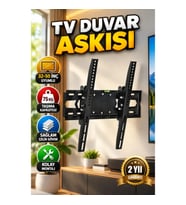32 İnç LED TV Duvar Askı Aparatı Çelik Gövdeli Güvenli Montaj Braketi