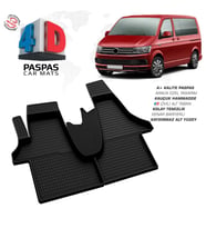 VW Transporter T6 4D Araca Özel Havuzlu Kauçuk Paspas 2015 Üzeri (Karışık)