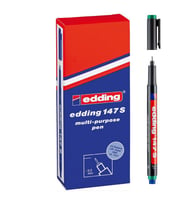 Edding 147 S Çok Amaçlı Permanent Kalem (Silgili Asetat Kalemi) YEŞİL 10'lu Kutu 
