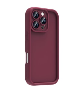 iPhone 16 Pro Kılıf Kamera Korumalı Ananas Silikon Kapak (Mürdüm)