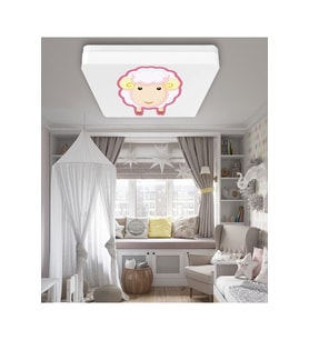 Lüks Çocuk Odası Avize 25watt-30cm X 30cm Lüks Led Aydınlatma, Küçük Koyun, Çocuk Avize Modelleri