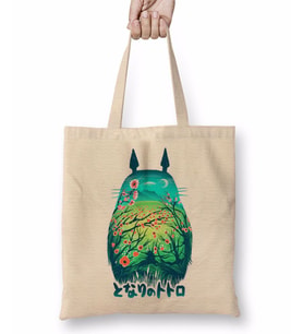 Totoro 03 Bez Çanta Uzun Saplı