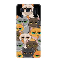 Xiaomi Mi 11 Ultra Kılıf Resimli Desenli Silikon Platinium Series Kediler 1885