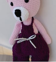 Amigurumi Pembe Ayıcık, 50 cm Oyuncak Ayıcık