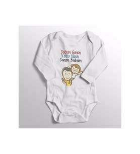 Erkek Bebek Beyaz Doğum Günün Kutlu Olsun Canım Babam