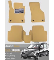 SKODA ROOMSTER (2006-2015) Uyumlu EVA Paspas Tam Set–Oto Paspas,Araca Özel,Kolay Montaj