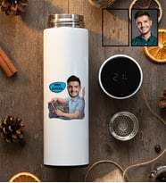Kişiye Özel Şoföre Hediye Filtreli Dijital Göstergeli Termos Doğum Günü Hediyesi